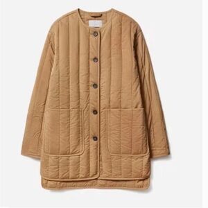 Everlane Cotton Quilted Jacket in Camel size XS